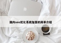 国内seo优化系统加盟的简单介绍